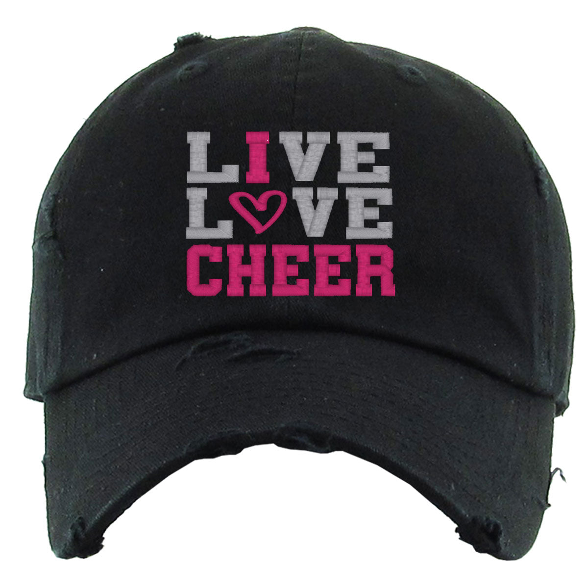 Live Love Cheer Vintage Baseball Cap