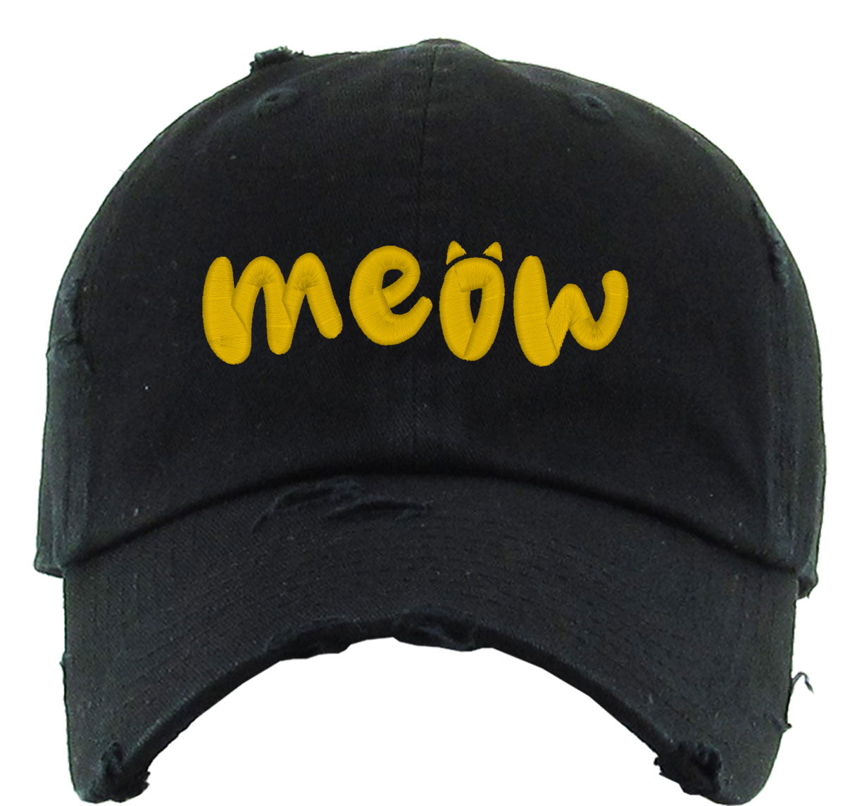 Meow Cat Vintage Baseball Cap