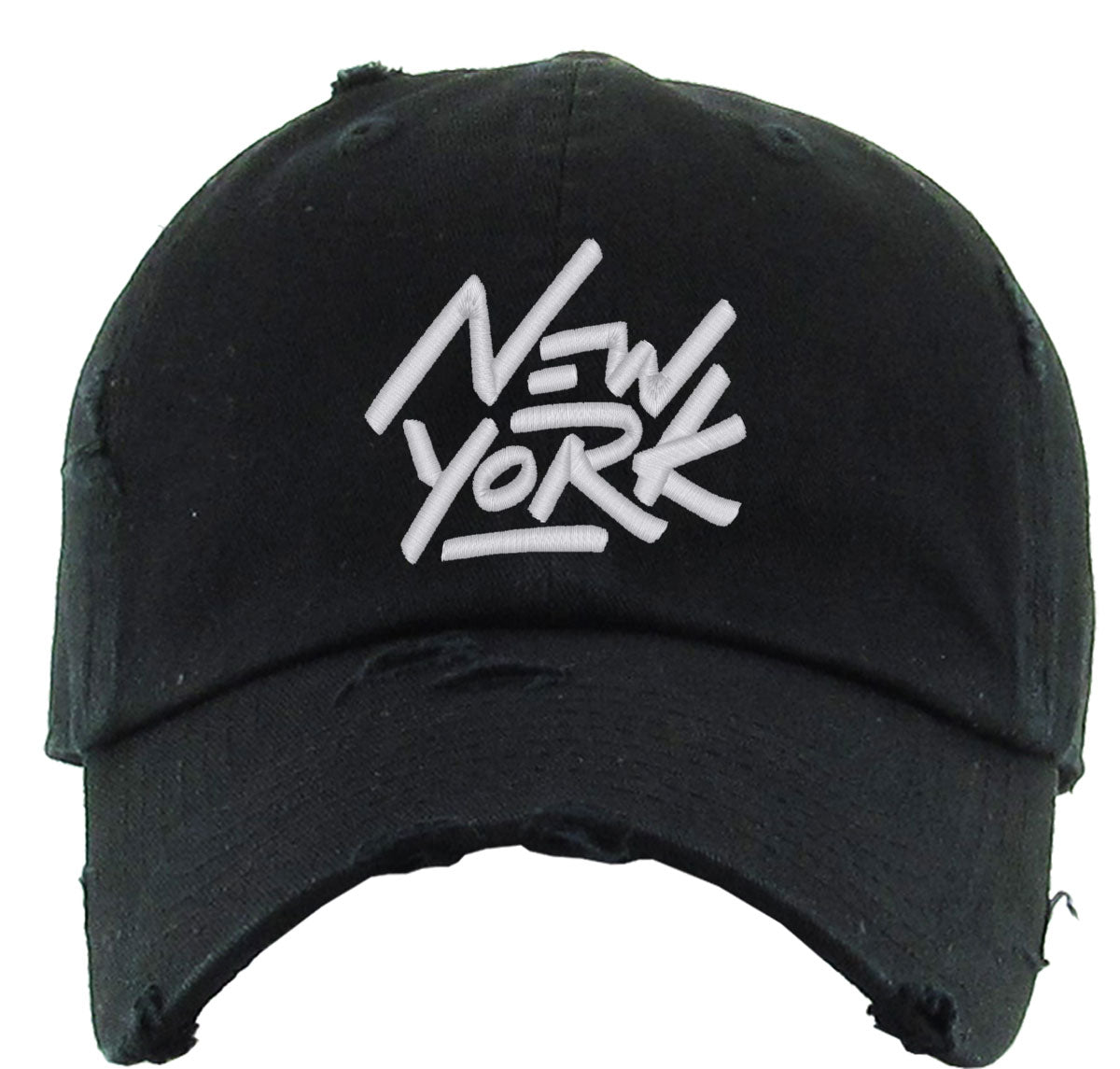 New York Typography Vintage Baseball Cap