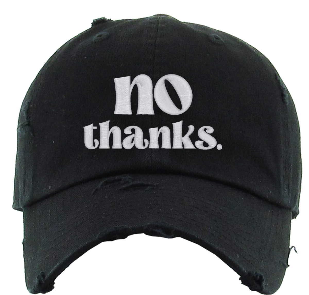 No Thanks Vintage Baseball Cap