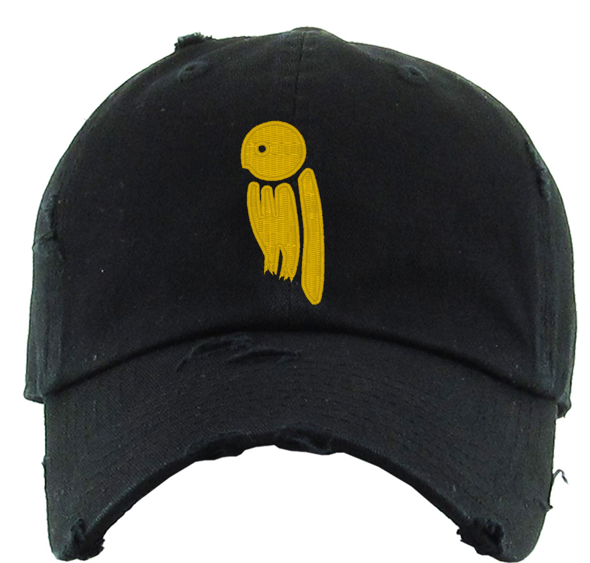 Owl Typography Vintage Baseball Cap