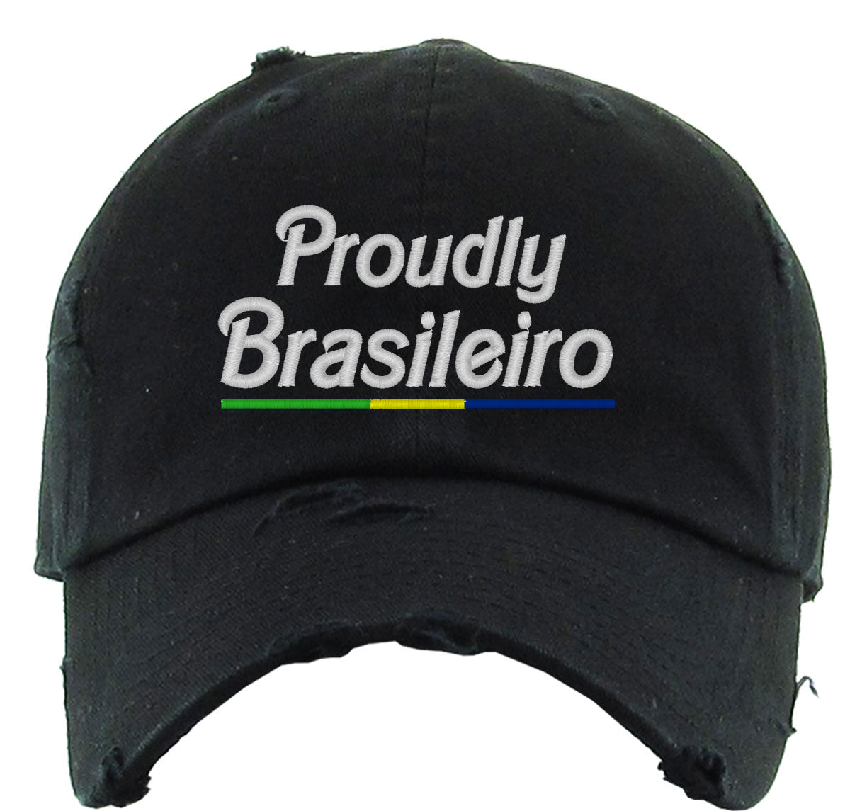 Proudly Brasileiro Brazilian Day Vintage Baseball Cap