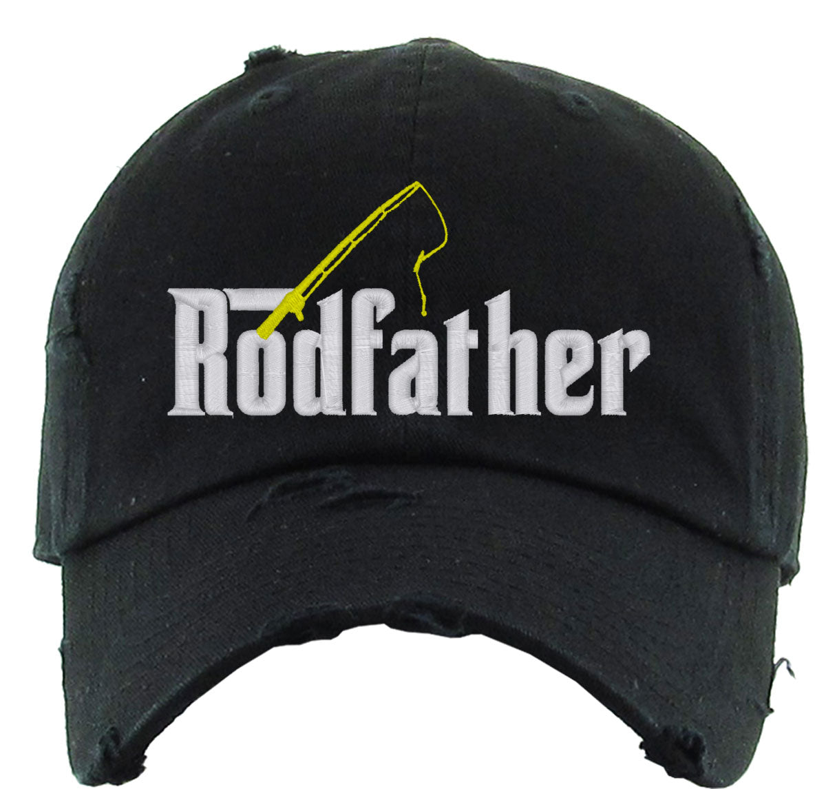 Rodfather Fishing Father's Day Vintage Baseball Cap