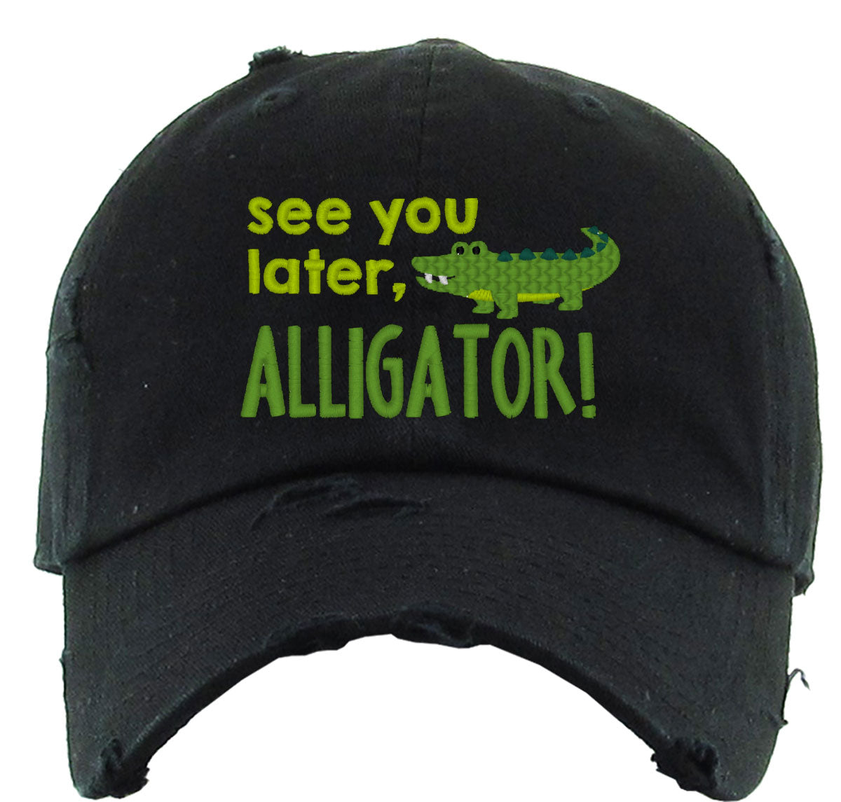 See You Later Alligator Vintage Baseball Cap
