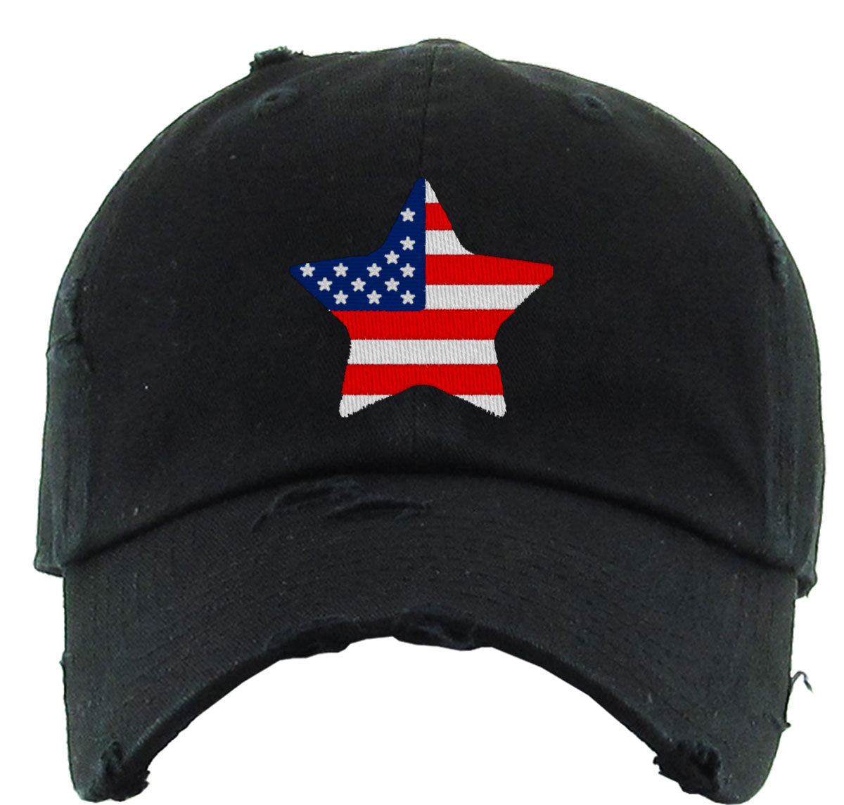 USA Flag Star Independence Day Patriotic Vintage Baseball Cap