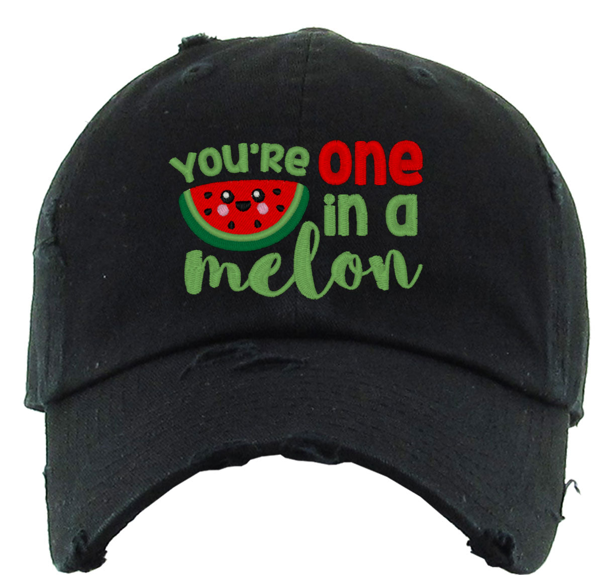 You're One In A Melon Watermelon Vintage Baseball Cap