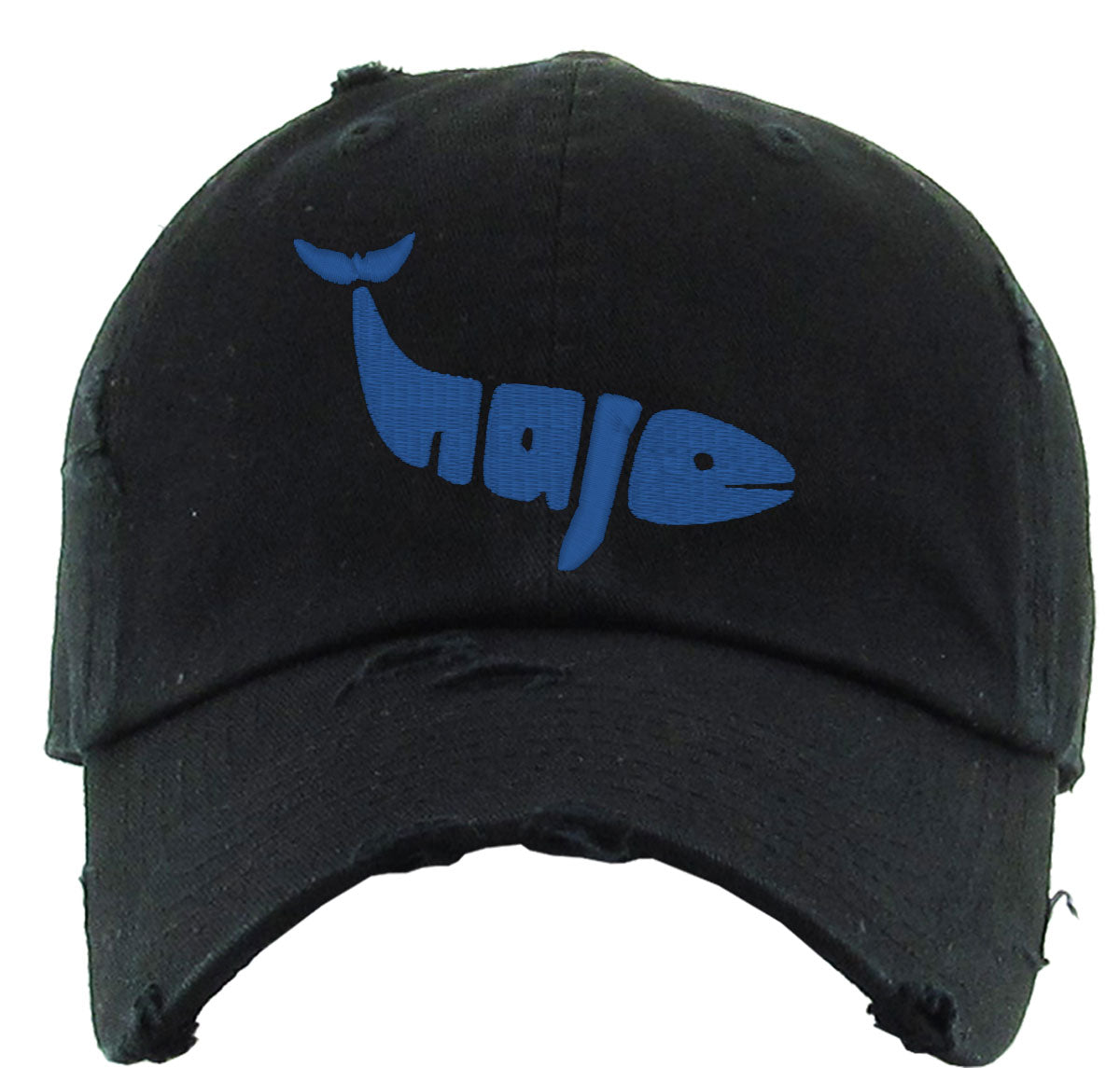 Whale Typography Vintage Baseball Cap
