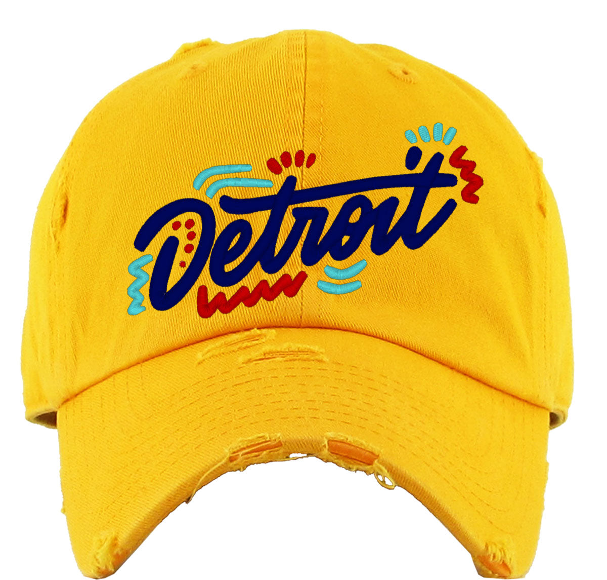 Detroit Michigan Vintage Baseball Cap