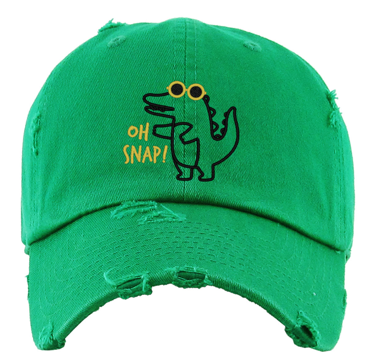 Oh Snap Crocodile Vintage Baseball Cap