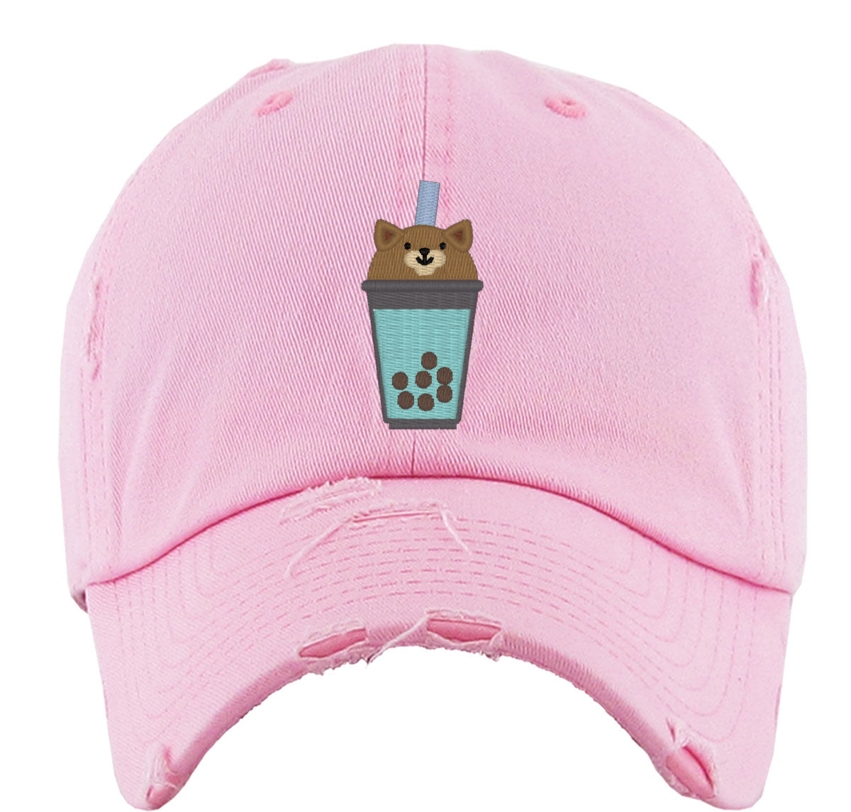 Cute Bobatea Dog Vintage Baseball Cap