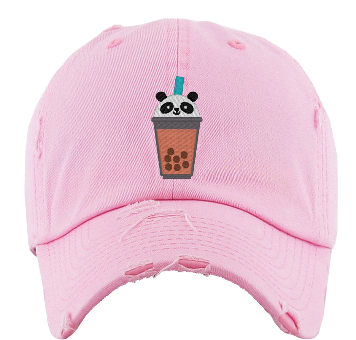Cute Bobatea Panda Vintage Baseball Cap