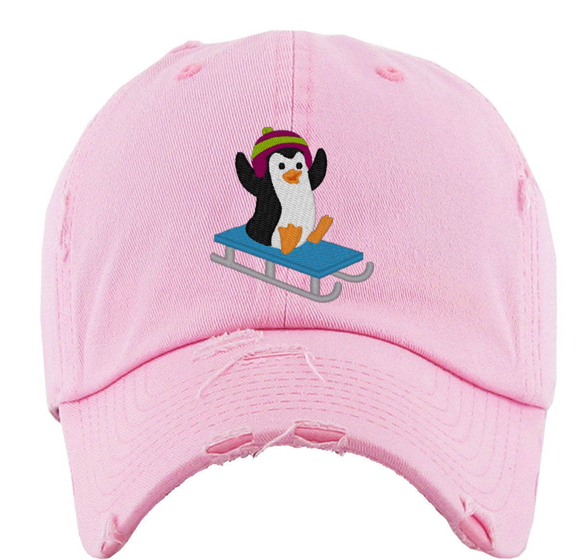Fun Penguin Vintage Baseball Cap