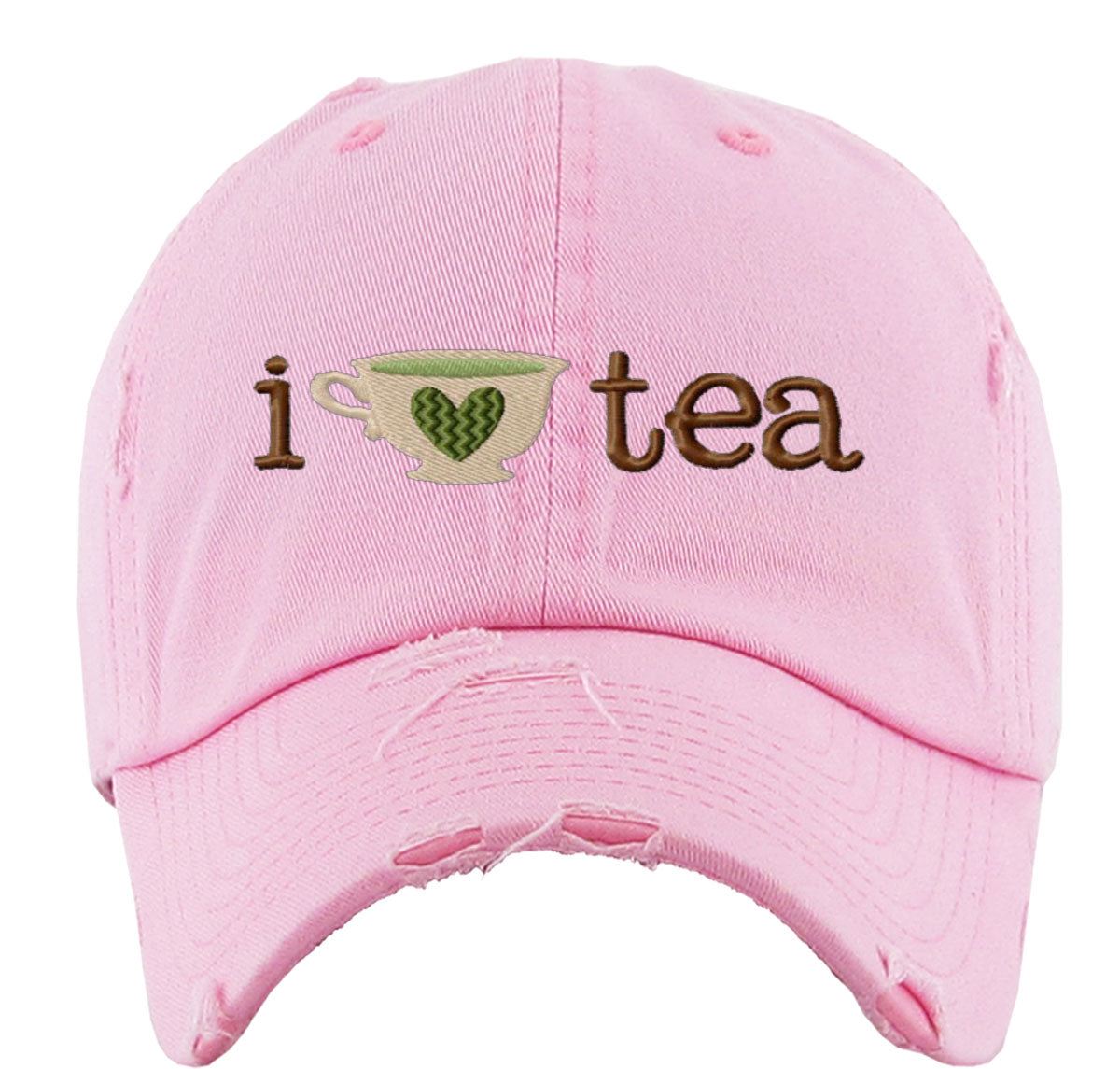 I Love Tea Vintage Baseball Cap