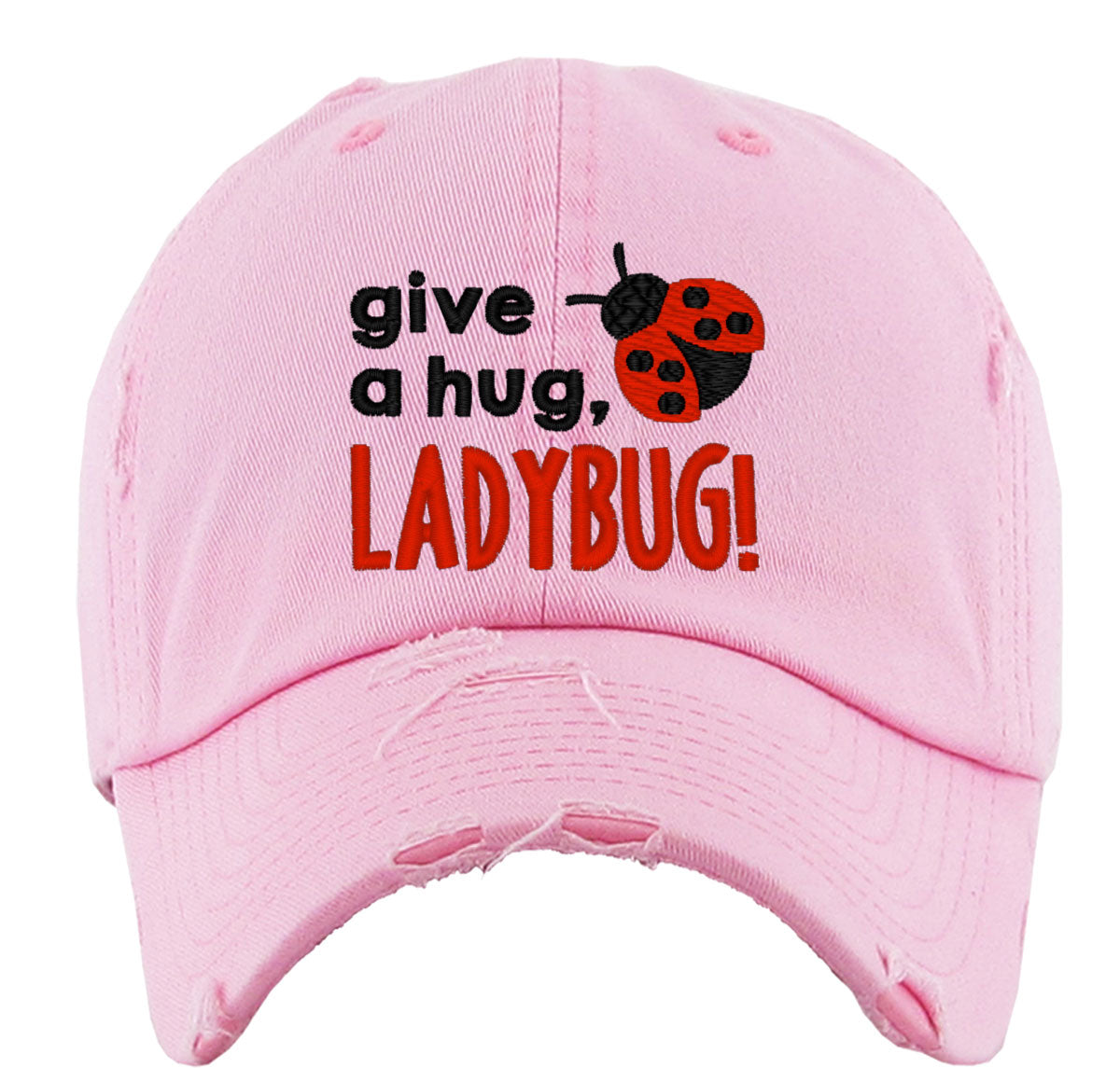 Give A Hug Ladybug Vintage Baseball Cap