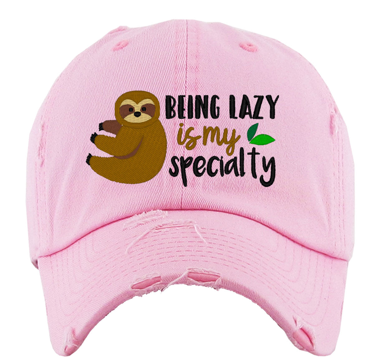 Being Lazy Is My Specialty Sloth Vintage Baseball Cap