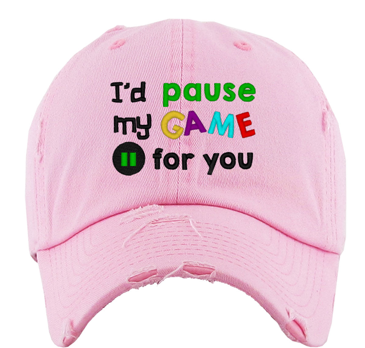 I'd Pause My Game For You Vintage Baseball Cap