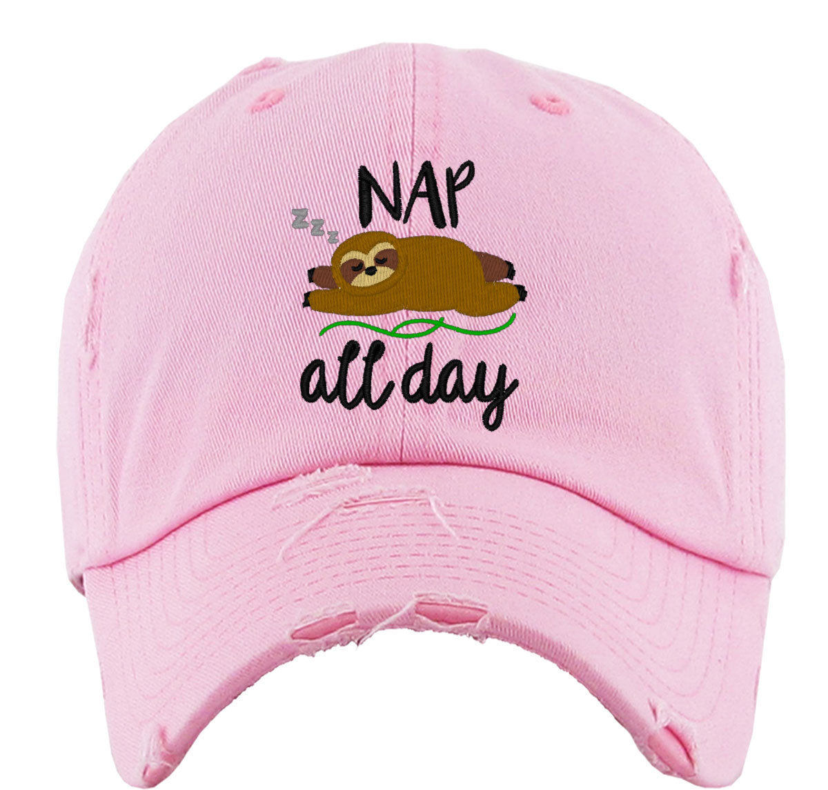 Nap All Day Sloth Vintage Baseball Cap