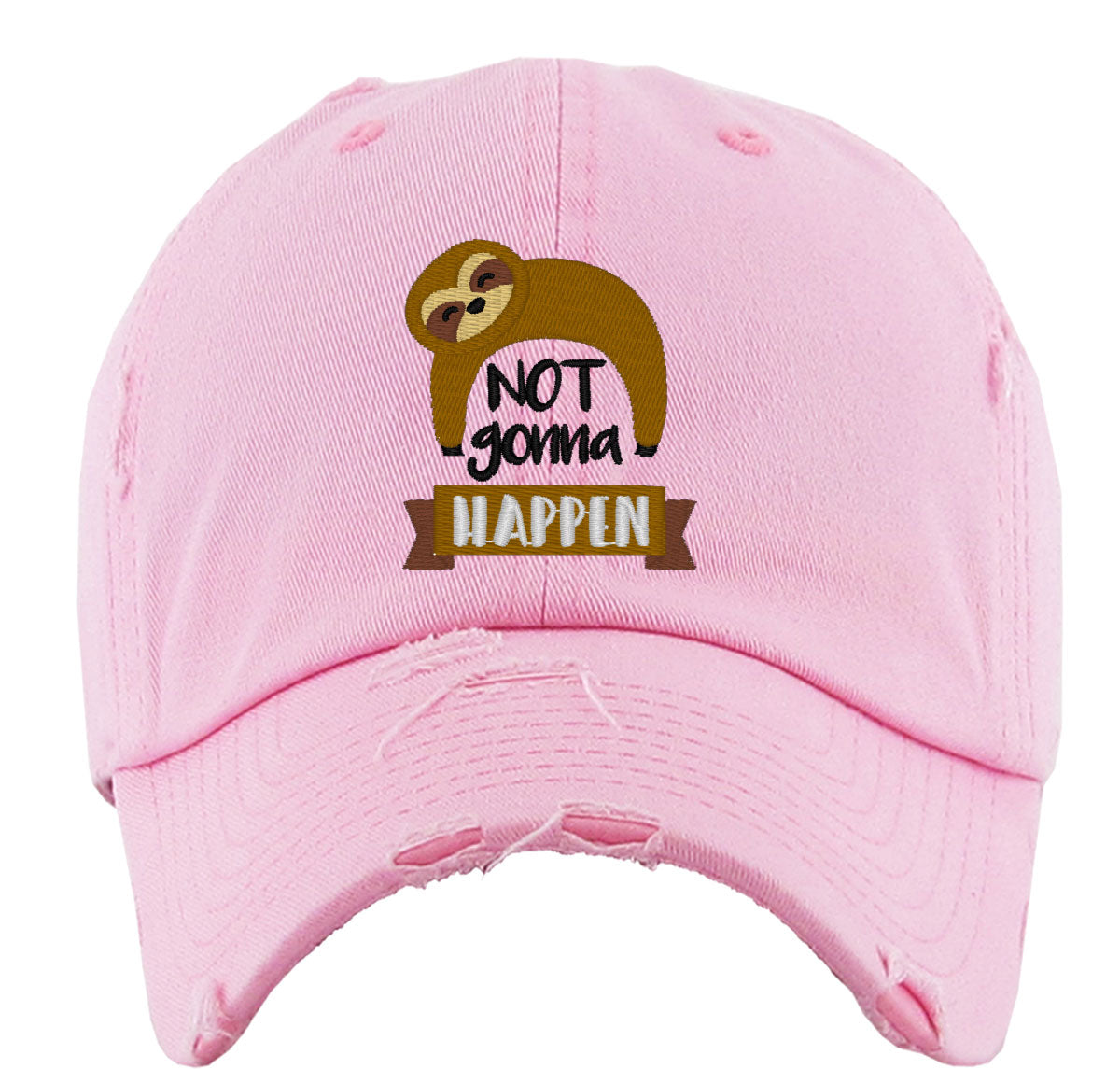Not Gonna Happen Sloth Vintage Baseball Cap