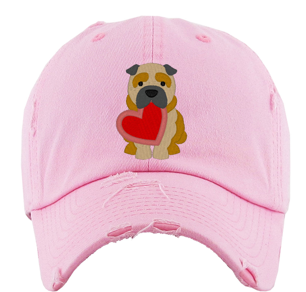 Shar Pei Puppy Dog Love Vintage Baseball Cap