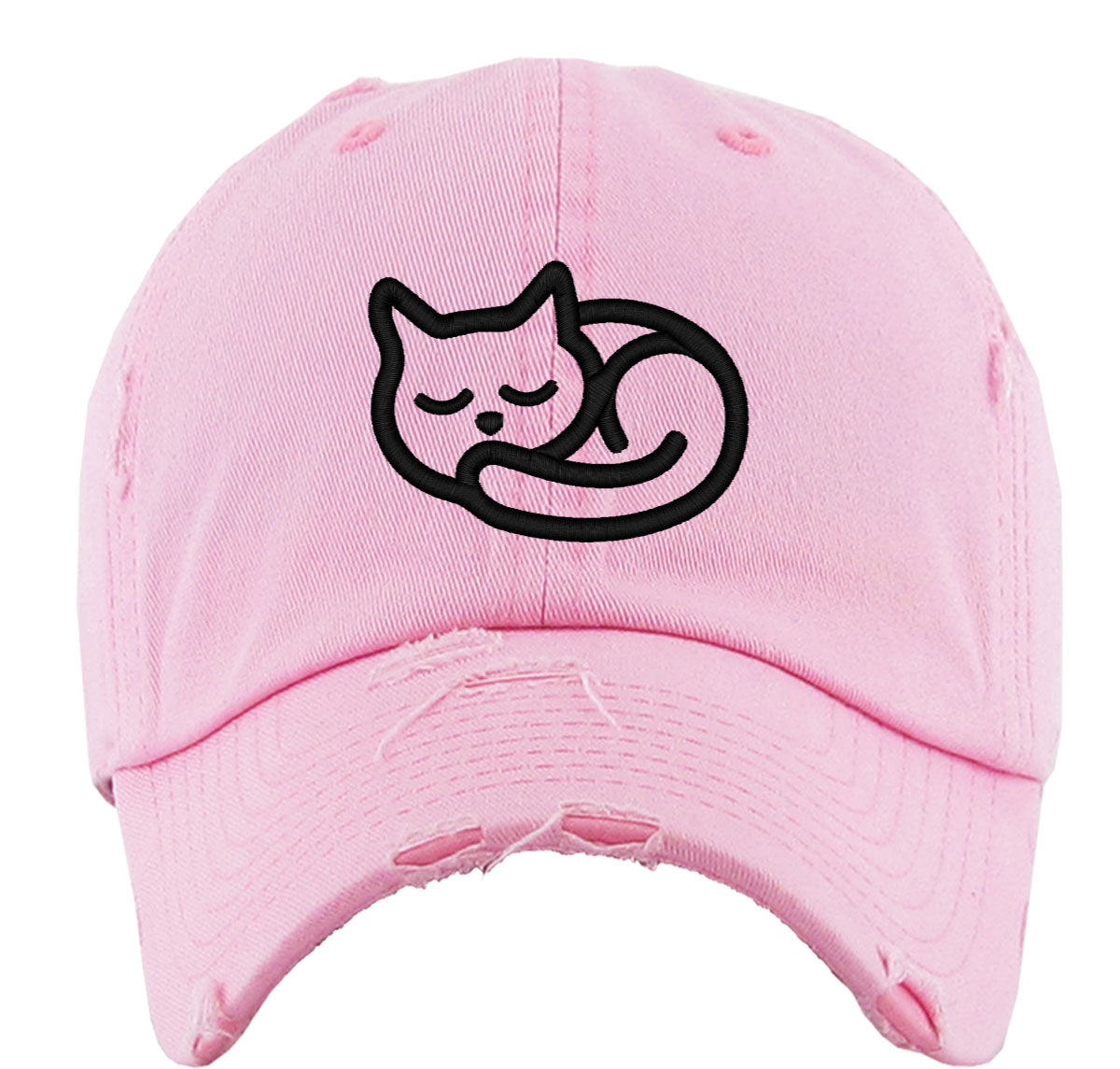 Sleeping Cat Vintage Baseball Cap