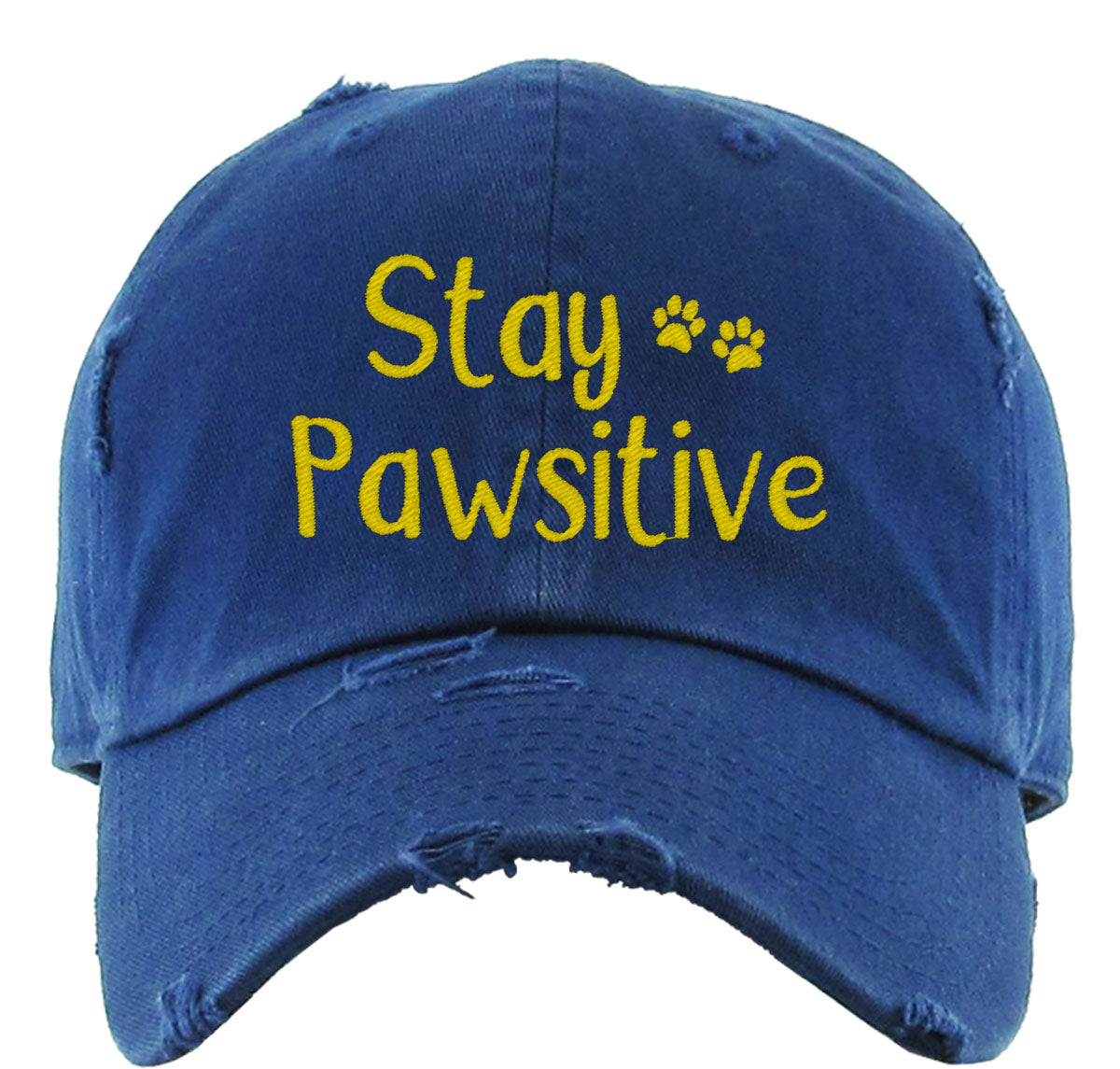 Stay Pawsitive Dog Vintage Baseball Cap