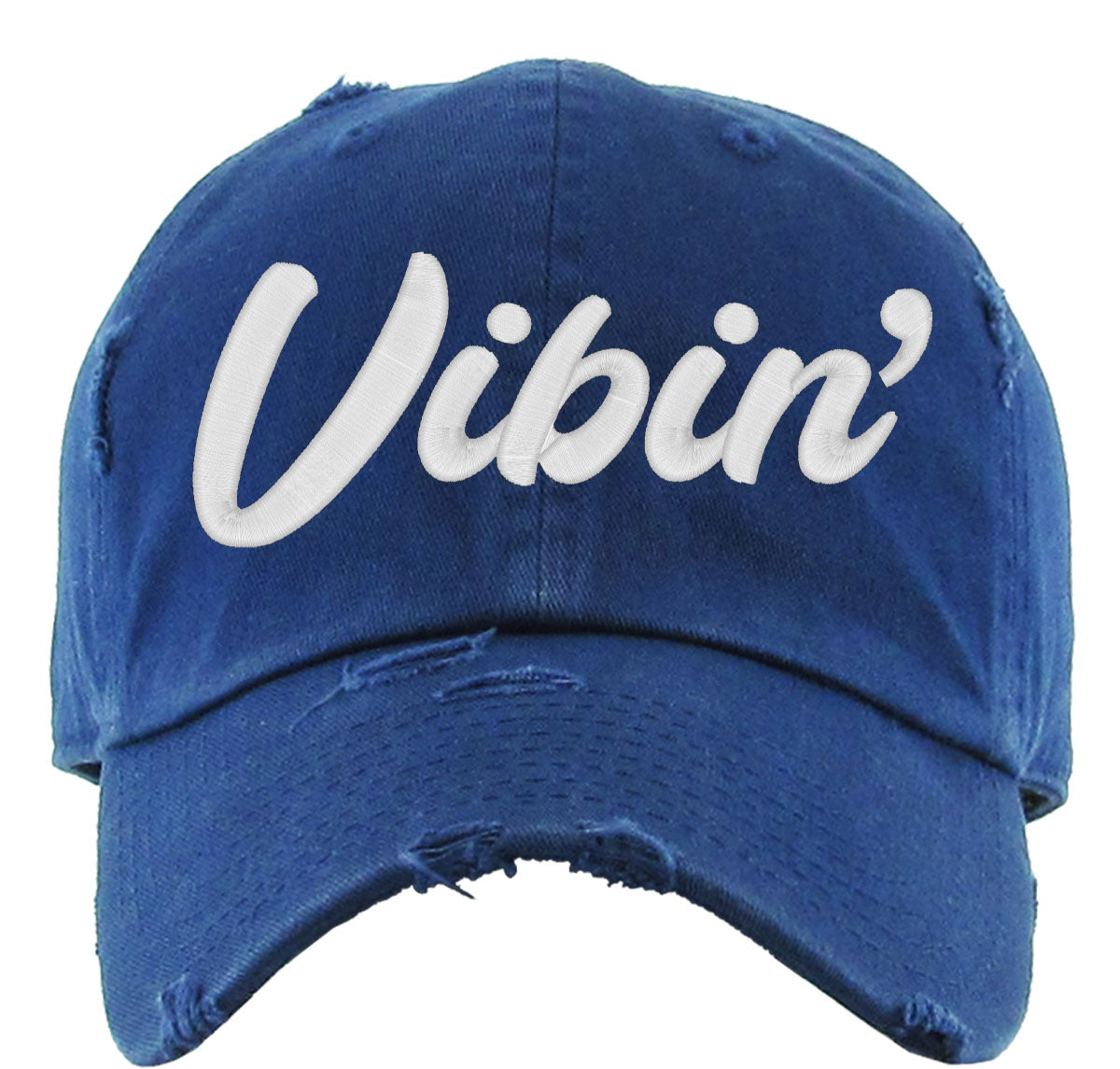Vibin' Typography Vintage Baseball Cap