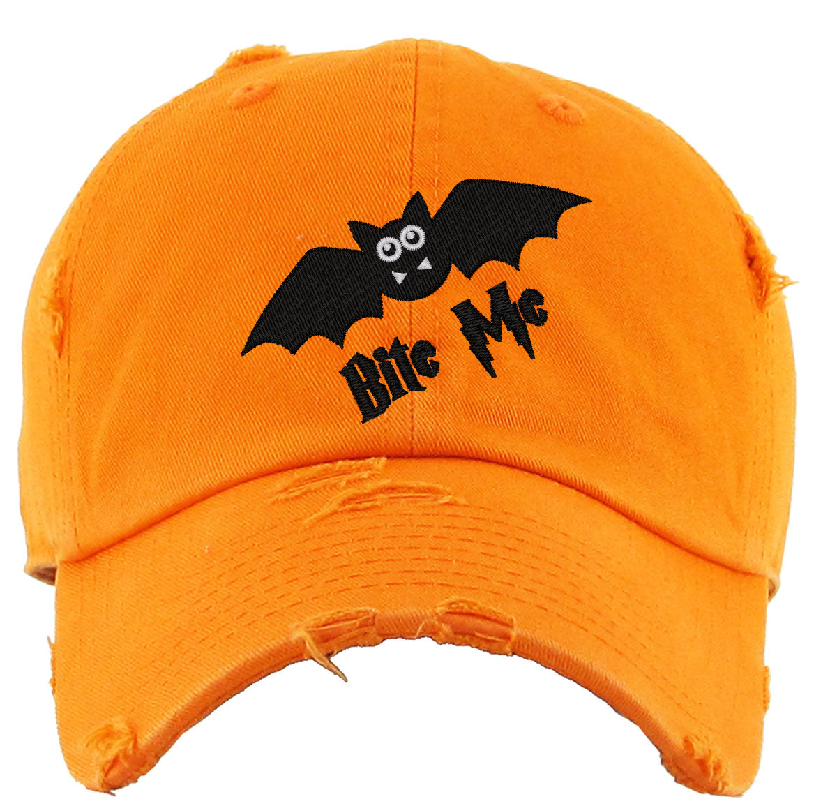 Bite Me Cute Bat Vintage Baseball Cap