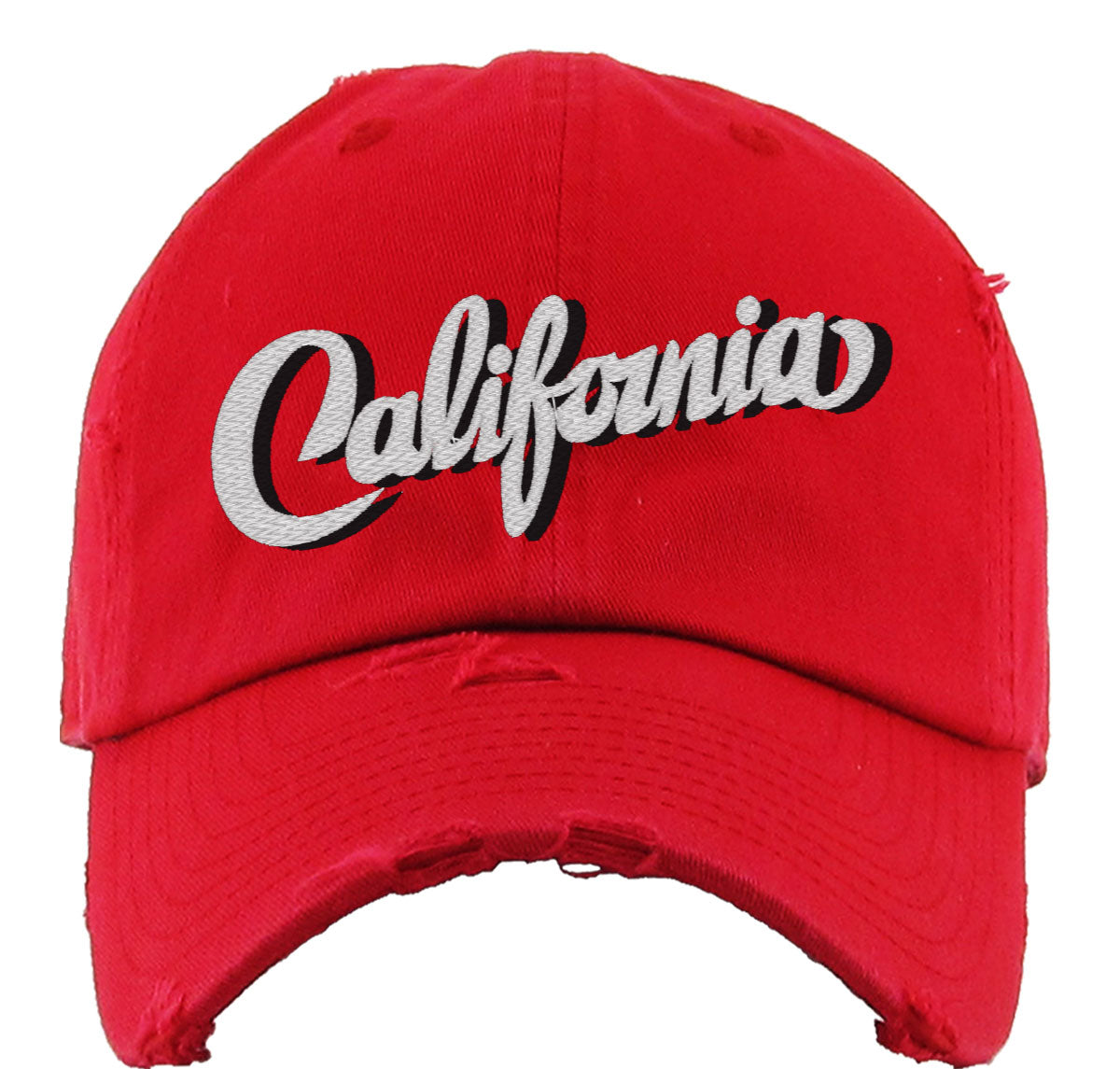 California Typography Vintage Baseball Cap