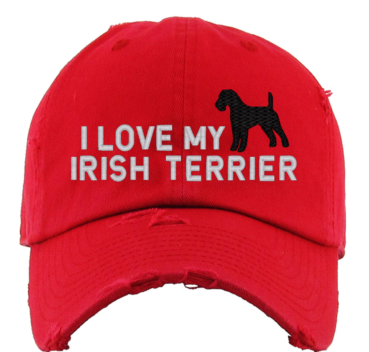 I Love My Irish Terrier Dog Vintage Baseball Cap