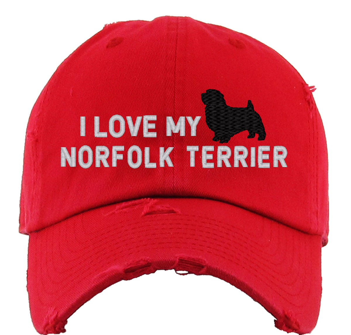I Love My Norfolk Terrier Dog Vintage Baseball Cap