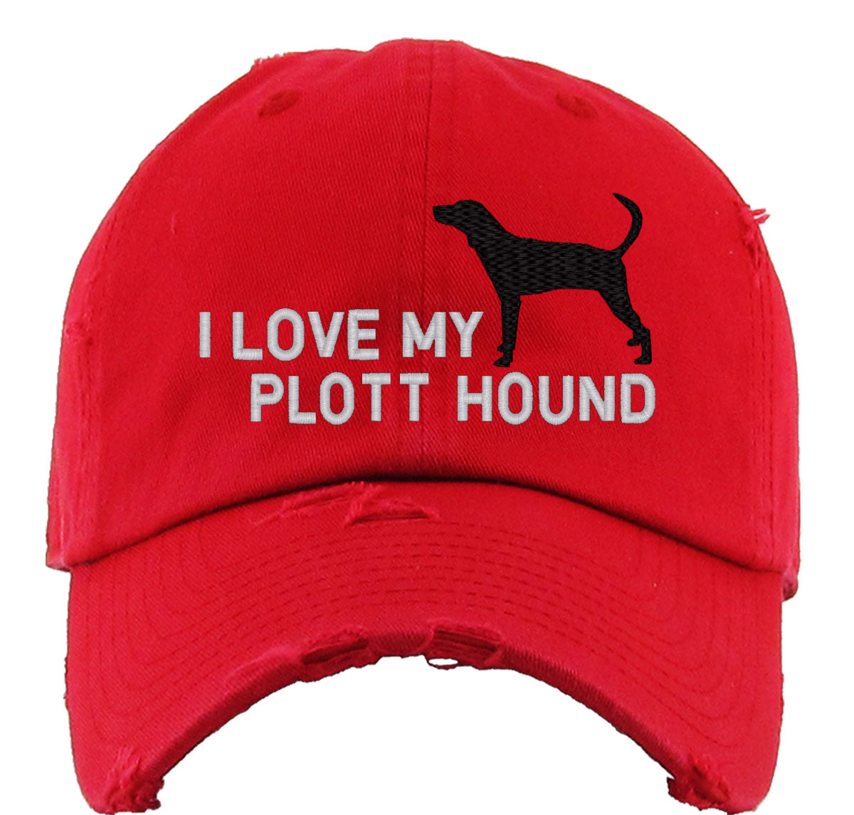 I Love My Plott Hound Dog Vintage Baseball Cap