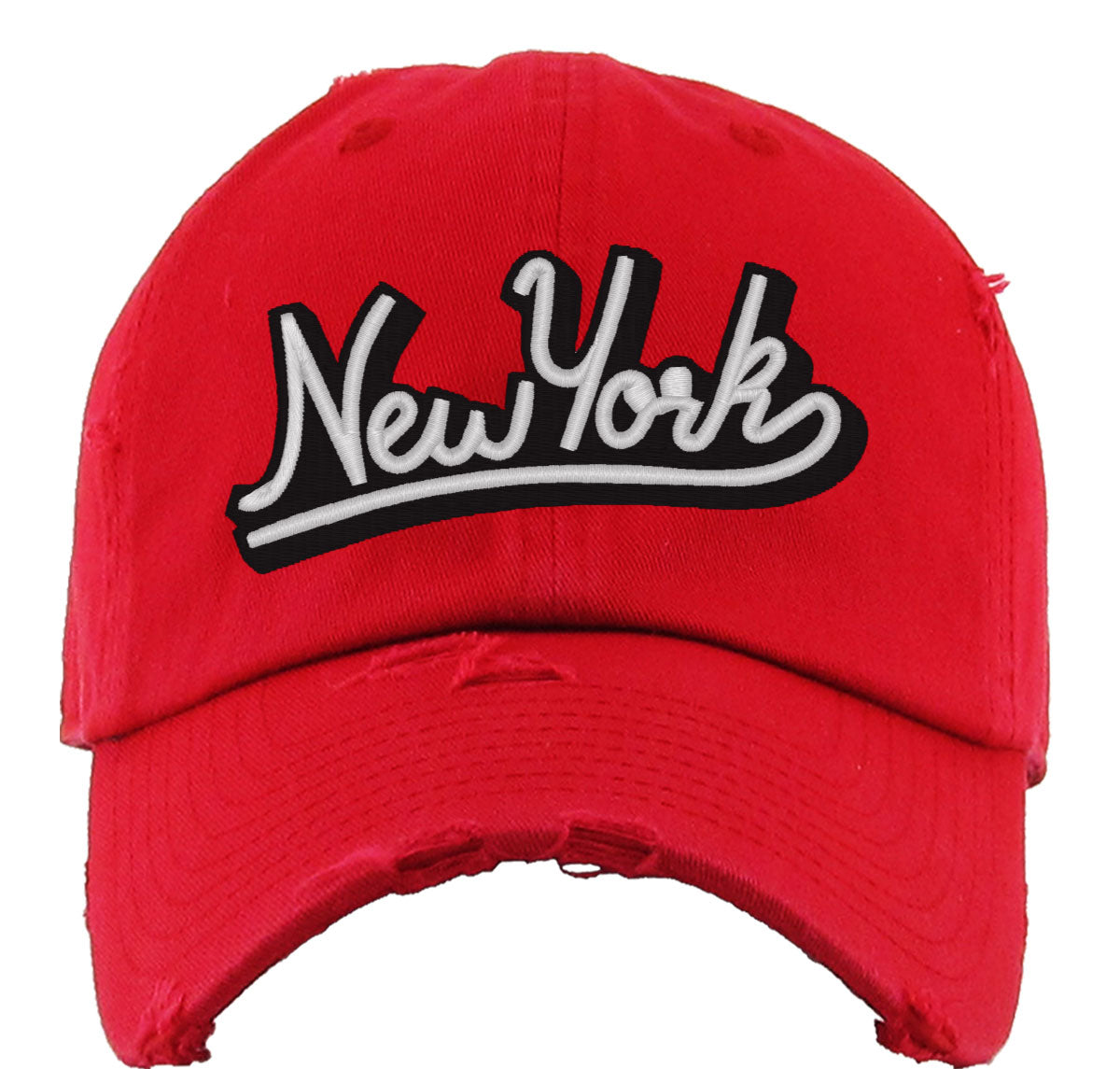 New York Typography Vintage Baseball Cap