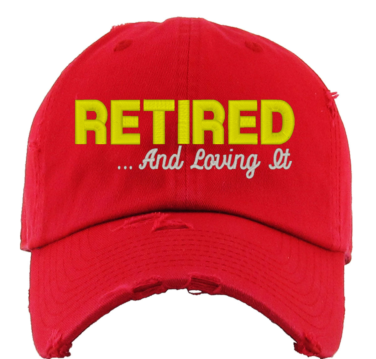 Retired And Loving It Vintage Baseball Cap