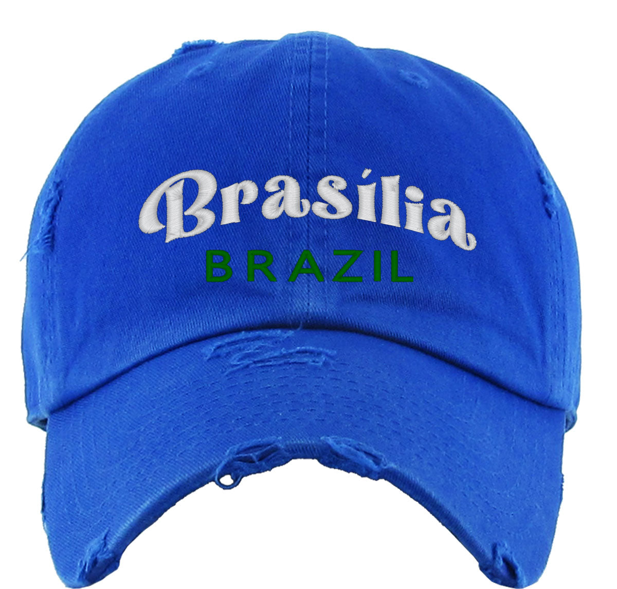 Brasilia Brazil Vintage Baseball Cap