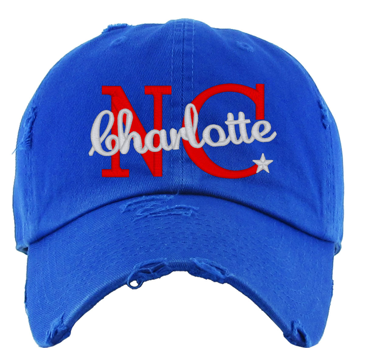 Charlotte North Carolina Vintage Baseball Cap