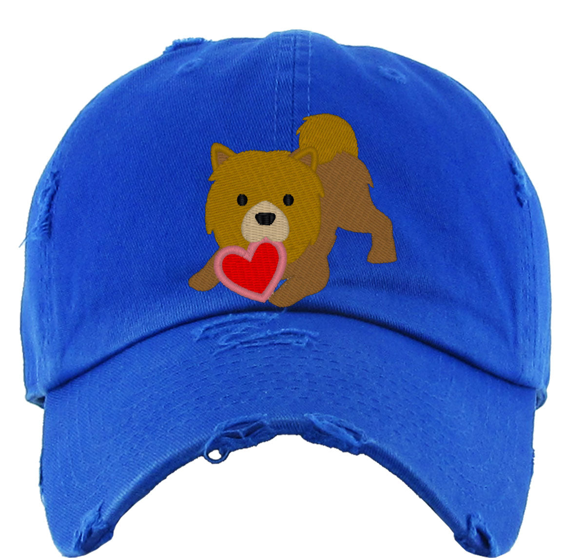 Chow Chow Puppy Dog Love Vintage Baseball Cap