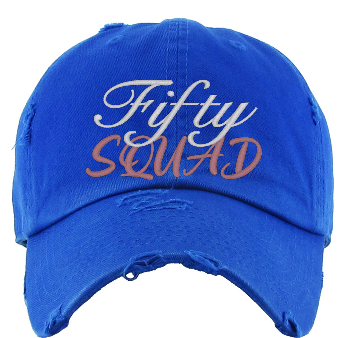 Fifty Squad 50th Birthday Vintage Baseball Cap