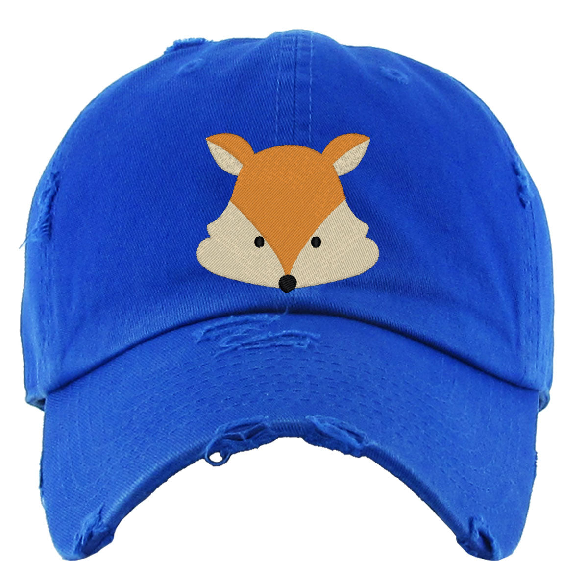 Cute Fox Face Vintage Baseball Cap