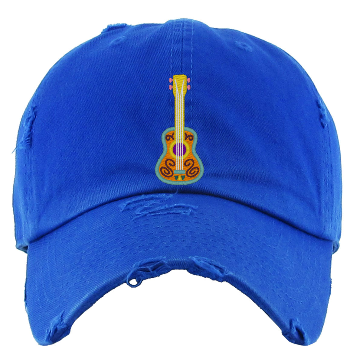 Mexico Symbols Guitar Vintage Baseball Cap