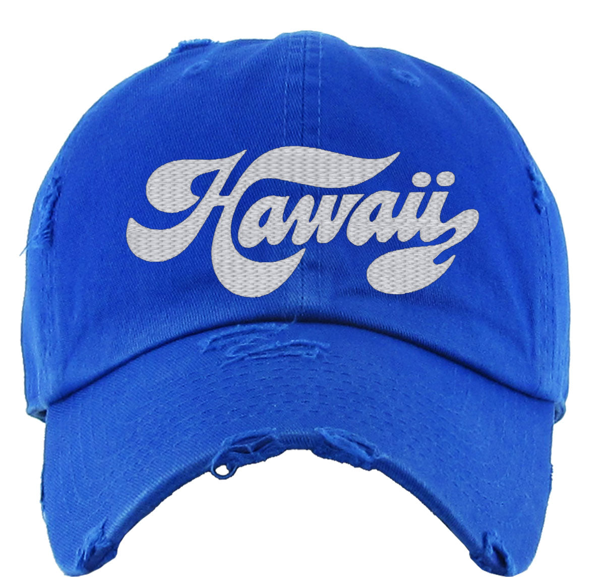 Hawaii Script Vintage Baseball Cap