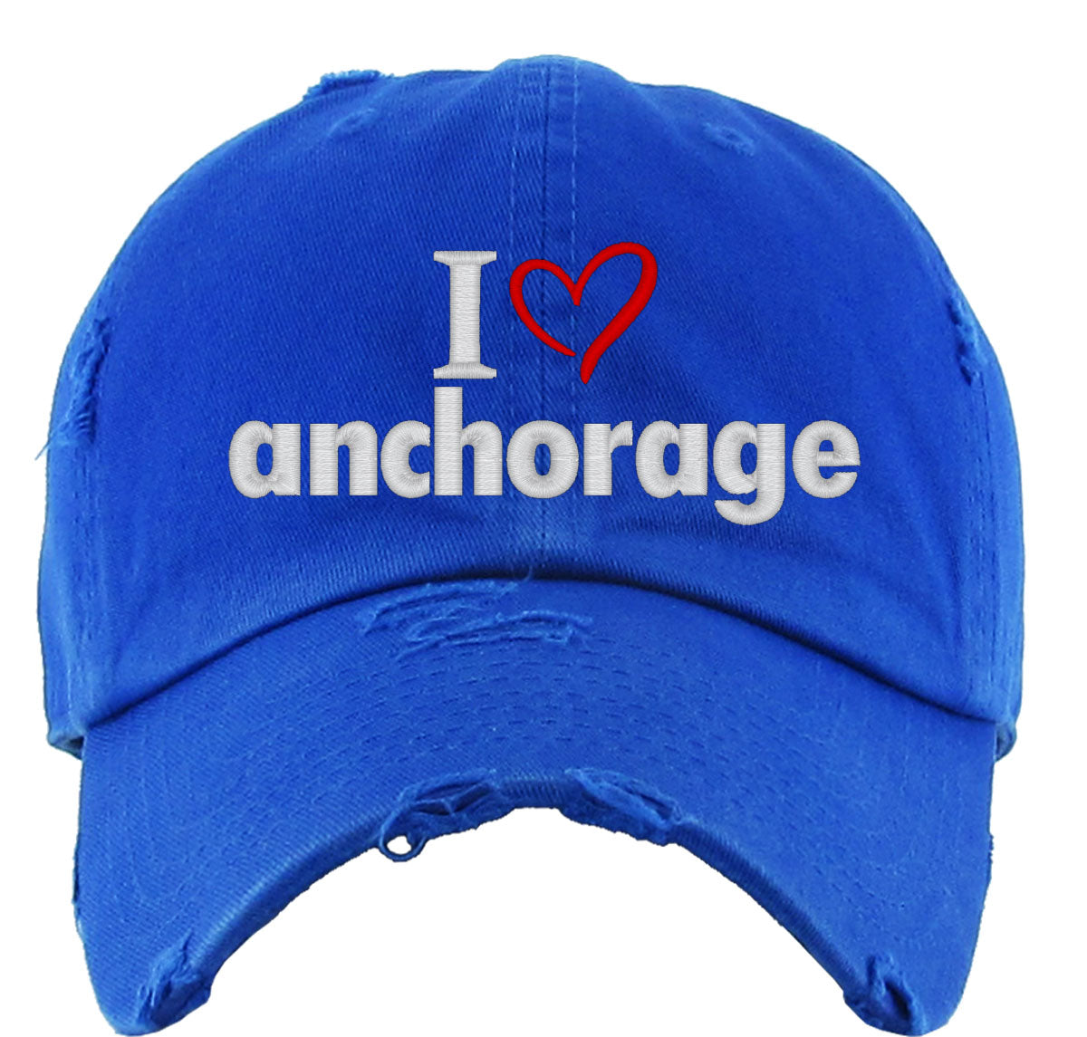 I Love Anchorage Vintage Baseball Cap