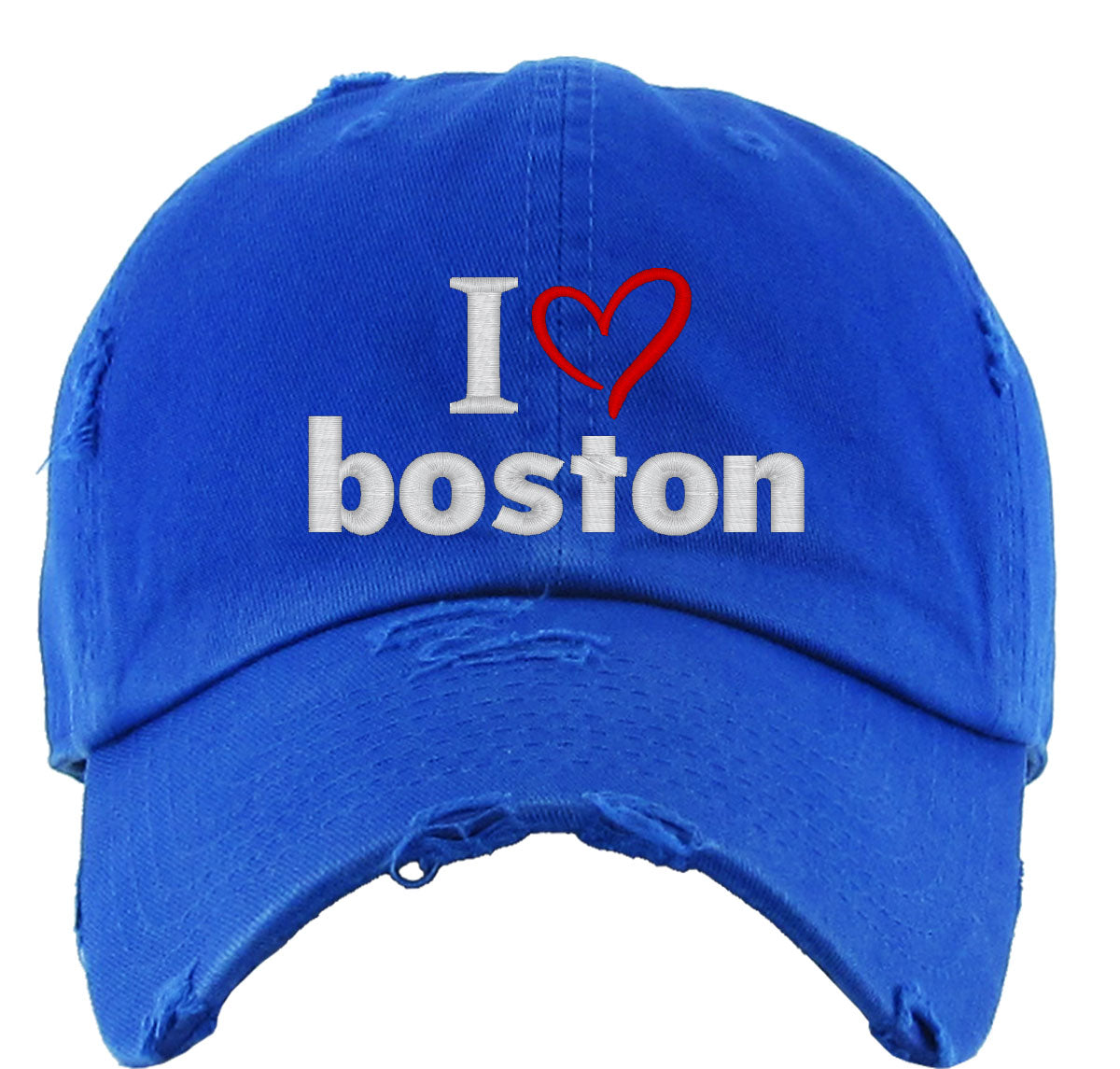 I Love Boston Vintage Baseball Cap