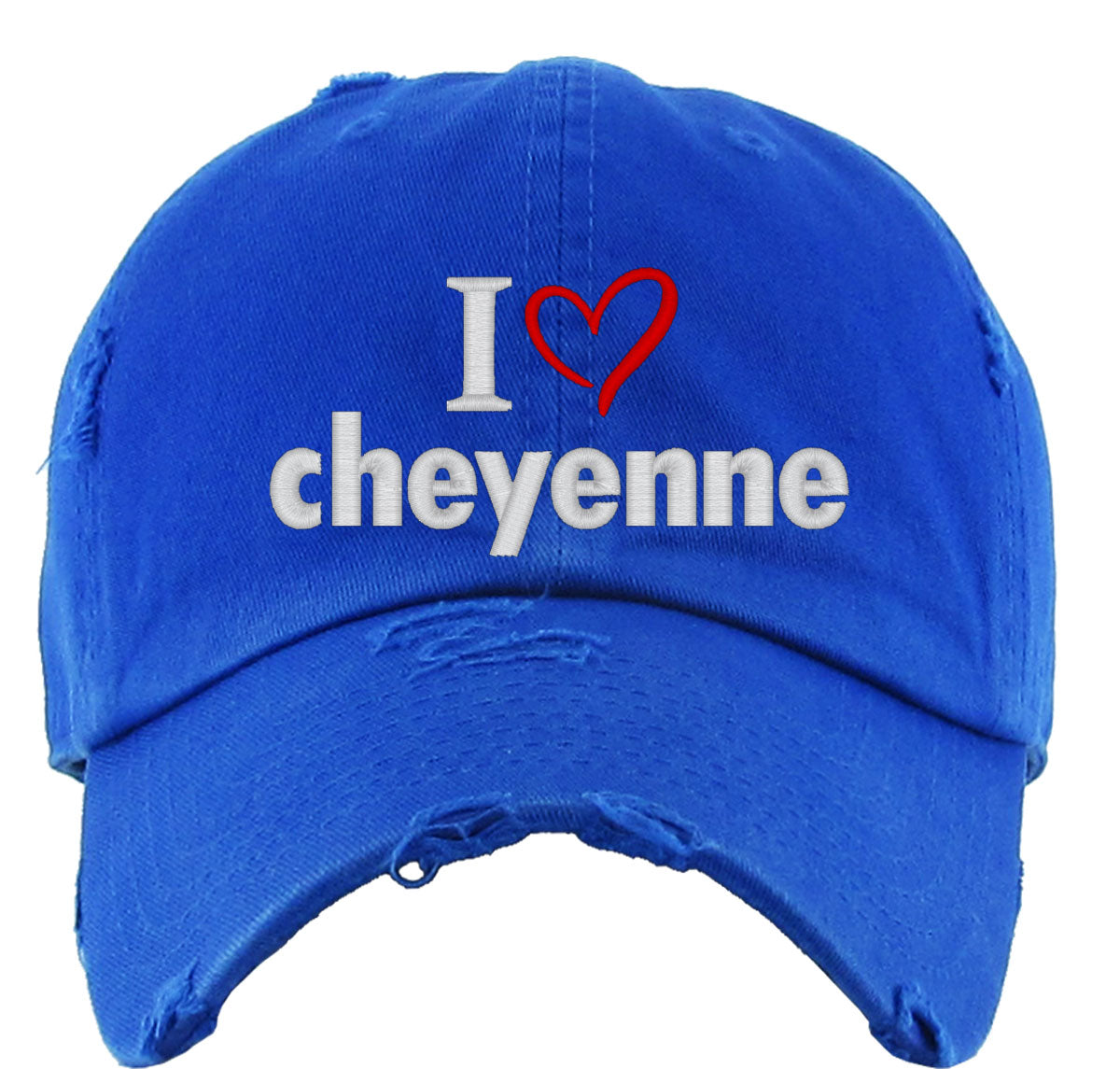 I Love Cheyenne Vintage Baseball Cap