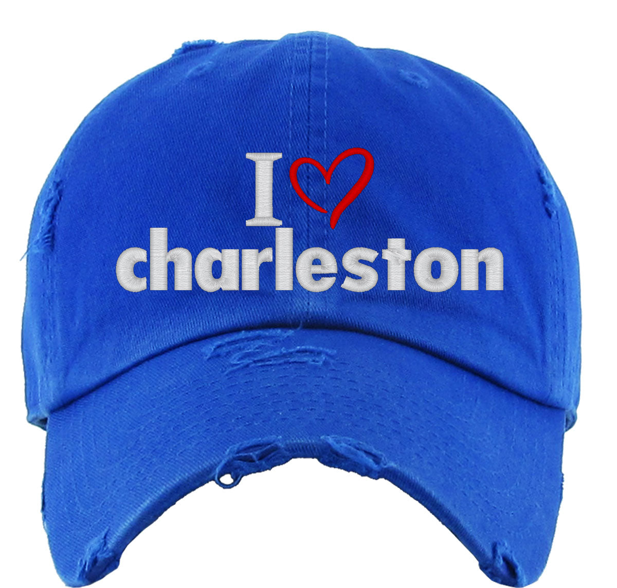 I Love Charleston Vintage Baseball Cap