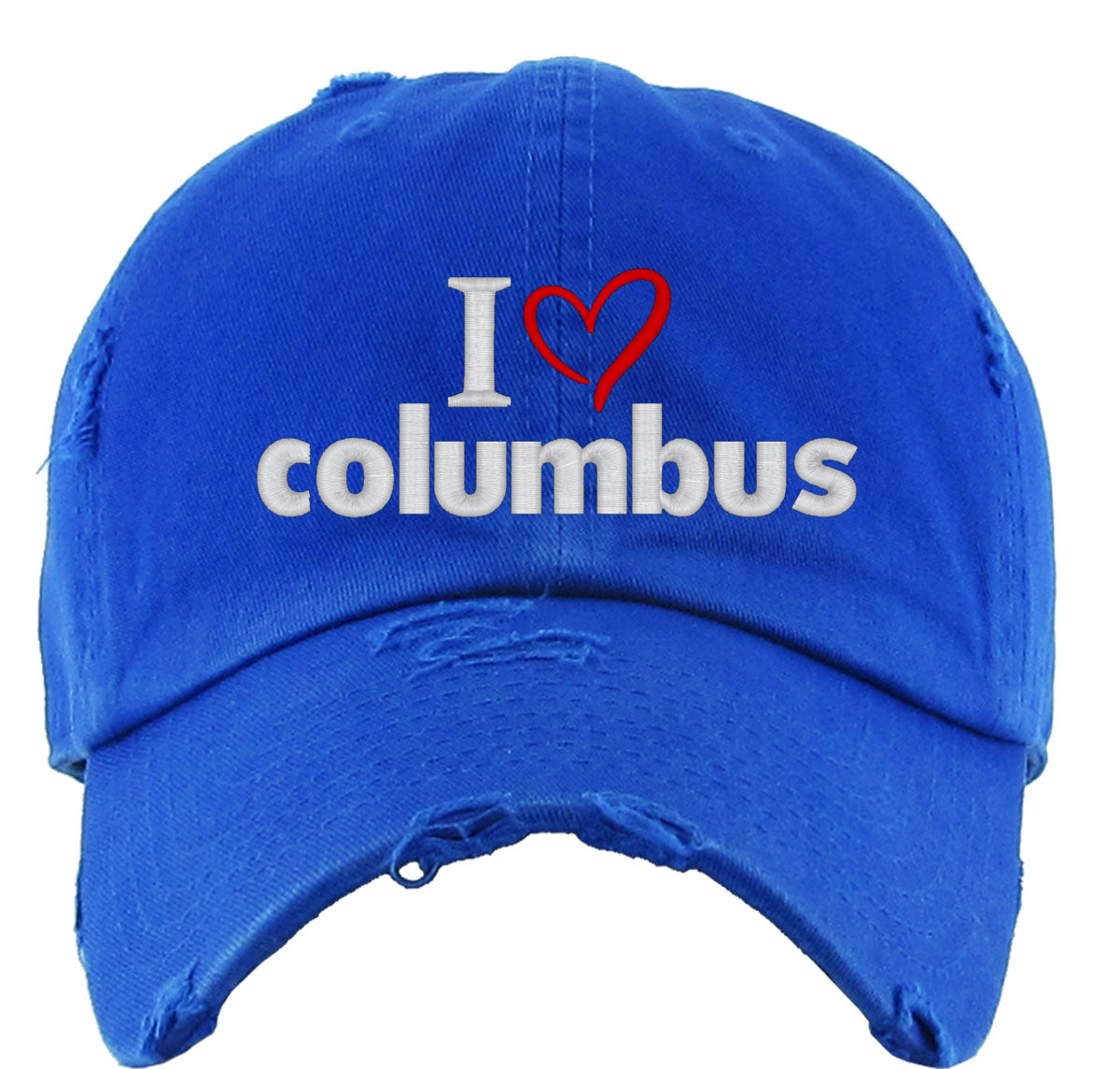 I Love Columbus Vintage Baseball Cap