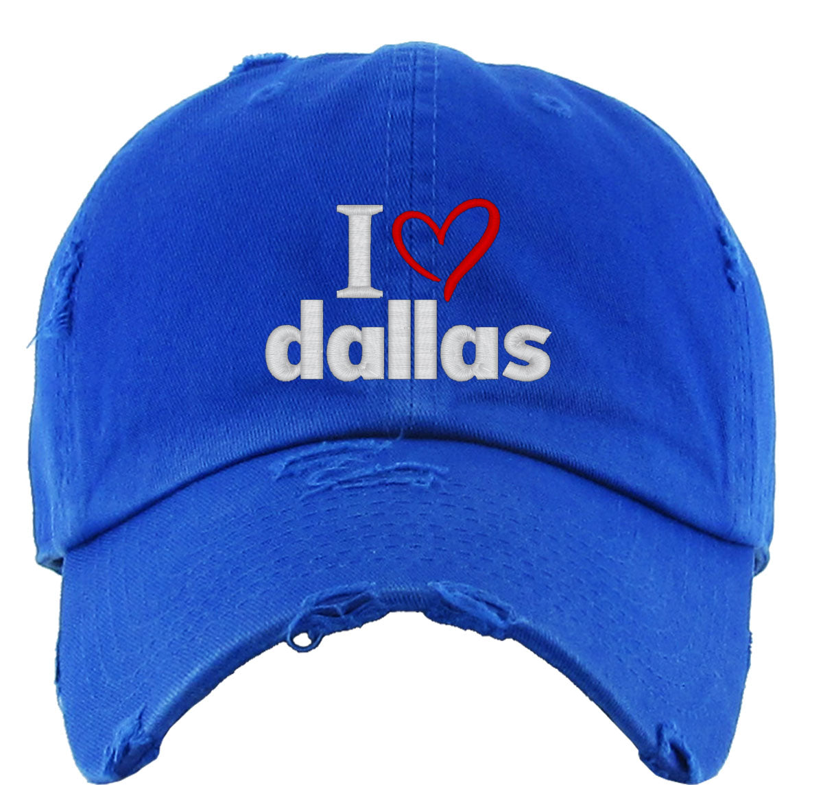 I Love Dallas Vintage Baseball Cap