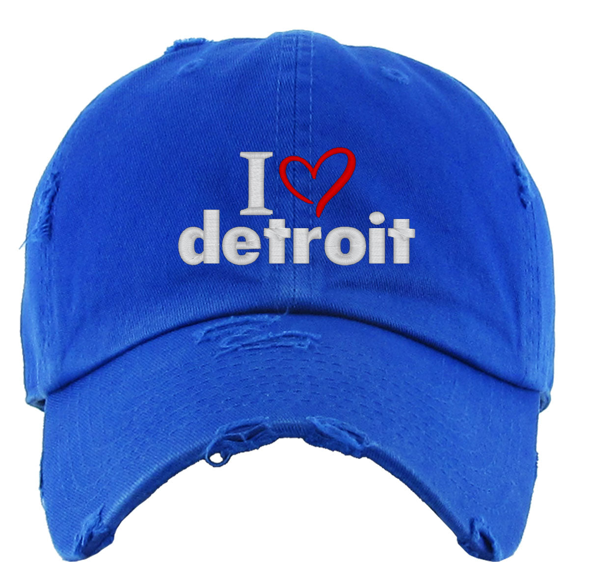 I Love Detroit Vintage Baseball Cap