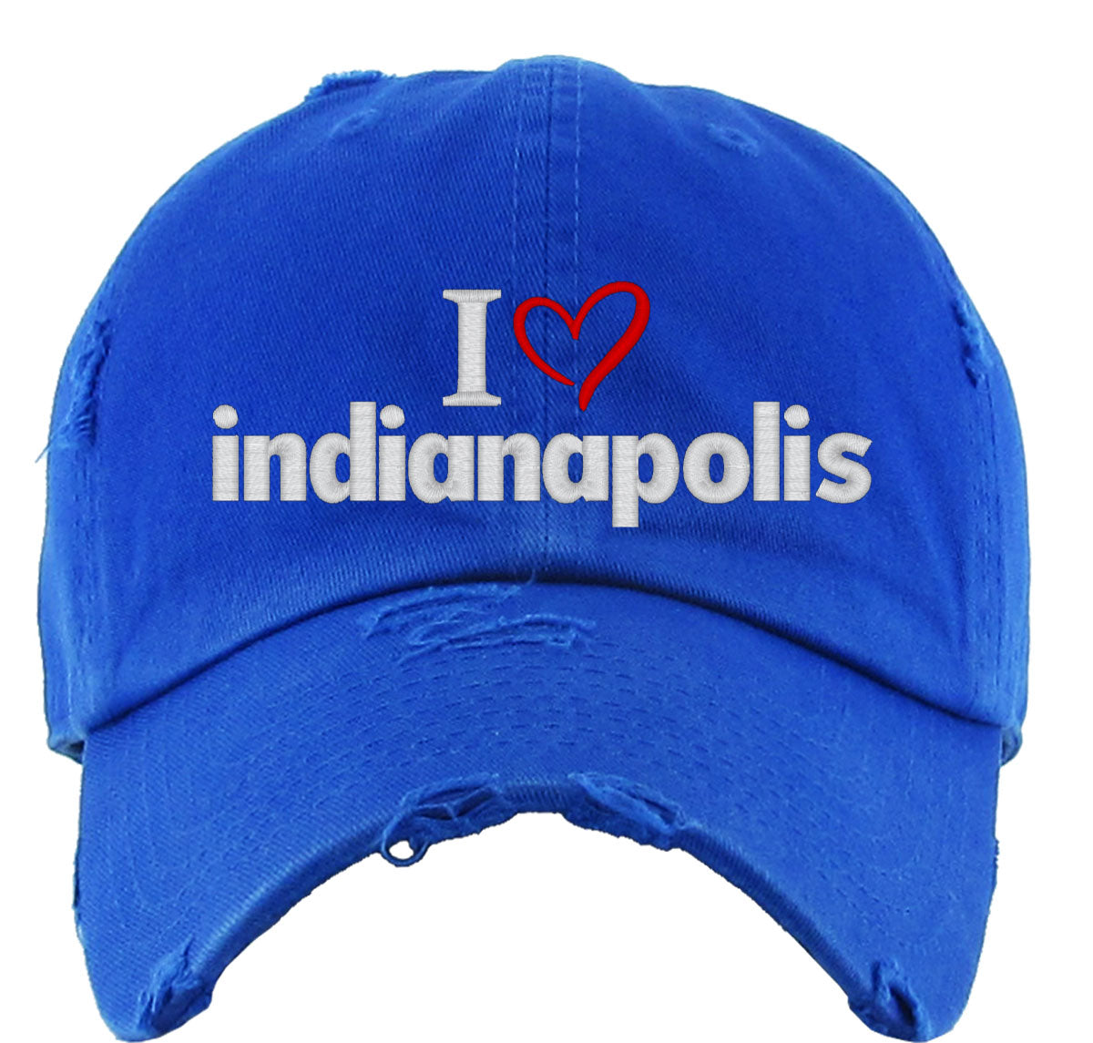 I Love Indianapolis Vintage Baseball Cap