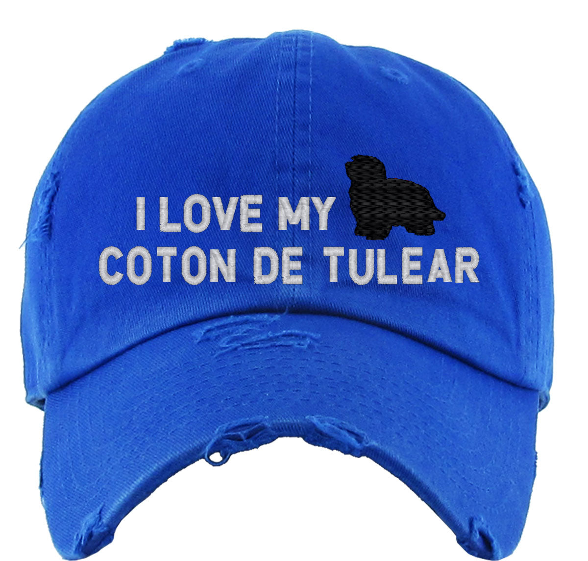 I Love My Coton De Tulear Dog Vintage Baseball Cap