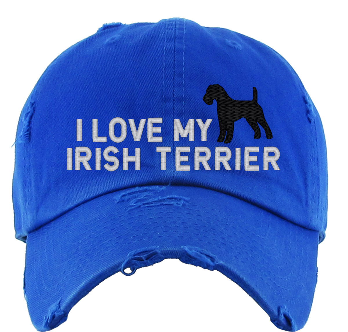 I Love My Irish Terrier Dog Vintage Baseball Cap